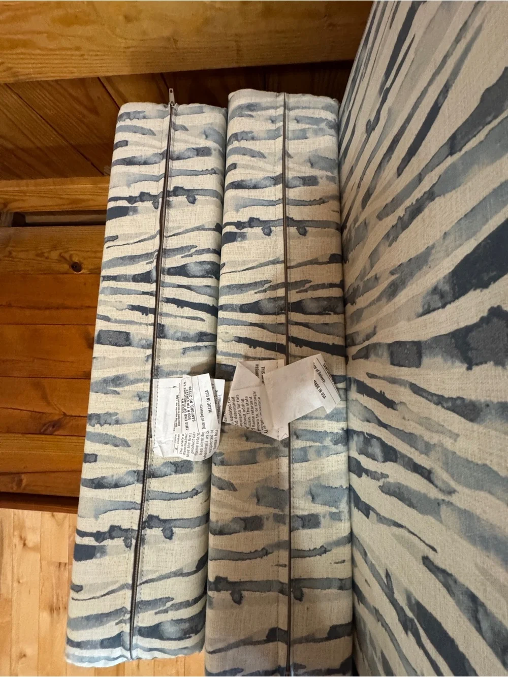THIS END UP Classic Style Chair Cover Bennet Ocean - Only 2 Sets Left! NWT